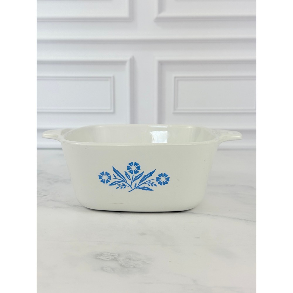 VTG Corning Ware Cornflower Blue P-43-B Petite Casserole Dish 2 3/4 Cup
